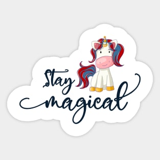 Christmas Unicorn: Stay Magical Sticker